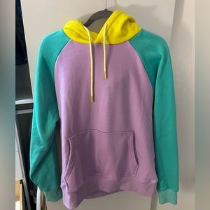 Sparkpaws color block hoodie sweater